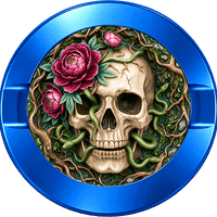 Skull Roses Roots Snakes