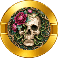 Skull Roses Roots Snakes