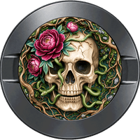 Skull Roses Roots Snakes