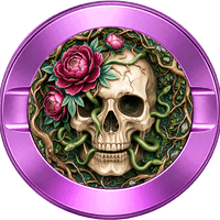 Skull Roses Roots Snakes