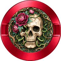 Skull Roses Roots Snakes
